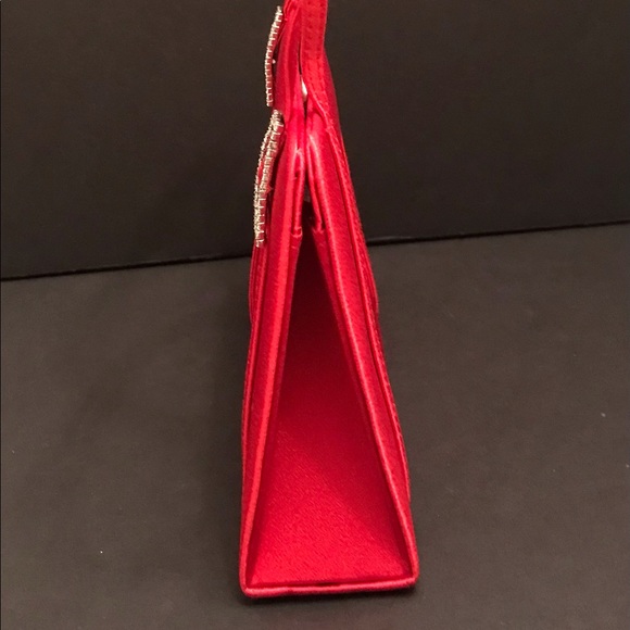 Bright Red Evening Purse - Picture 3 of 9